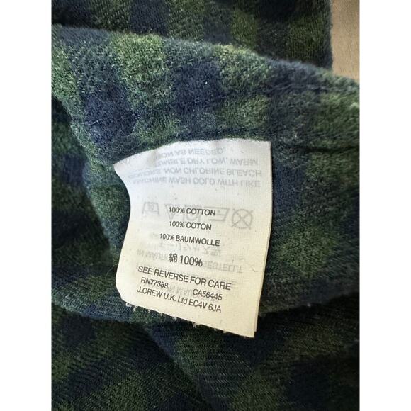 J. Crew Mercantile Plaid Fleece Shirt sz Medium - Picture 4 of 4